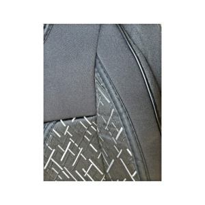 Huse scaun auto universale pentru fata culoare Negru cu Negru si insertii Gri 1+1 Cod: HNG1+1A - Img 2