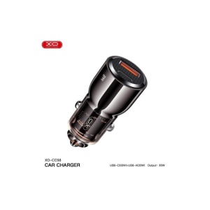 Incarcator auto USB 95W PD USB TYPE-C: PD 65W + USB-A 30W Cod: XO-CC58 - Img 2