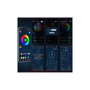 Inele lumina jante LED RGB cu aplicatie BTT 12V Cod: HH-64155 - Img 4