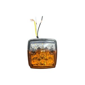 Lampa led pozitie si semnalizare culoare alb cu galben 12-24V Cod: 2140 - Img 1
