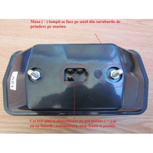 Lampa stop camion LED 15 x 18 12V ( pret / buc ) - Img 4
