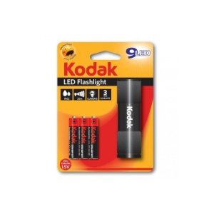 Lanterna KODAK 9 LED-URI, 46 lumeni, raza de actiune 25 m, IP62,3 baterii AAA ,diverse culori Cod: ADVF80 - Img 1