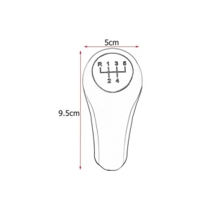 Maner schimbator 5 viteze compatibil BMW X1 X3 X5 E53 E83 E60 E81, E82, E87, E90, E91, E92, Albastru Cod:FX-310 - Img 2