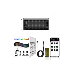 Modul panou flexibil publicitar,display RGB ,control aplicatie, USB 5V 10x35cm Cod: ZC-2064 - Img 2