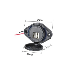 Panou mufa USB 4,8A si siguranta Cod: MCA035B - Img 4