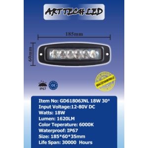 Proiector LED GD61806JNL 18W 30Â° 12-24V - Img 2