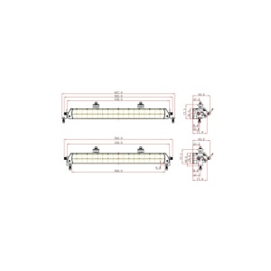 Proiector LED profesional 180W / 5700K (36 Led OSRAM x 5W) Cod: KM2225-180W - Img 5