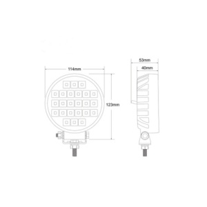 Proiector LED Profesional 36W ,24Led Chip, 3240 Lm, 7000K Cod: SPTA436R - Img 3