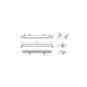 Proiector LED profesional cu mufa conectare tip Deutsch / 5700k (12 Led x 10W) Cod:KM2160-120W - Img 6