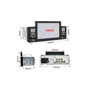 Radio MP3, MP5 Video Player 1DIN cu bluetooth si mirrorlink 7inch 12V Cod: 530MP5 - Img 5