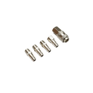 Set 5 cuple rapide 1/4 BSPT pentru furtunuri aer comprimat si scule pneumatice Crownman Cod: DISPN97 - Img 3
