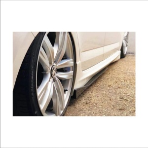 Set prelungiri ornament praguri laterale tuning / Lungime: 74,5 cm / Culoare: negru lucios Cod: PRG1011-745 - Img 1