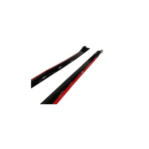 Set prelungiri ornament praguri laterale tuning, Negru Lucios-Rosu Cod: PRG1012 - Img 3