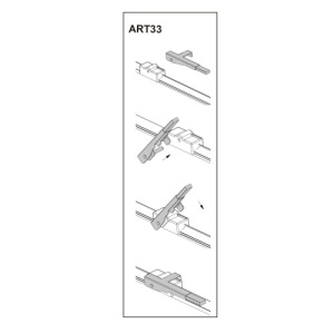 Stergator parbriz sofer AUDI A3 05/2003-> COD:ART33 24" - Img 2