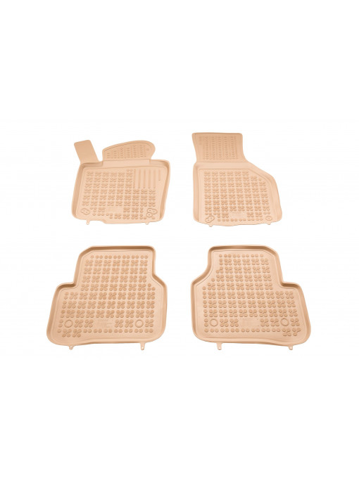Covorase Presuri Auto Cauciuc Dedicate Bej VW PASSAT B6 2005 - 2010 | VW PASSAT B7 2010 - 2014 | VW PASSAT B7 Alltrack 2011 - 2014 | VW PASSAT CC 2008-2016 | VW JETTA VI 2010 - 2018 | VW TIGUAN I 2007 - 2015
