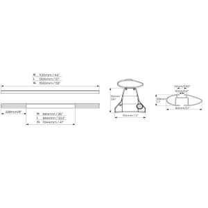 Bare transversale Menabo Omega Plus Aluminiu pentru Audi Q3 (F3) Sportback, 5 usi, model 2019+ - Img 6