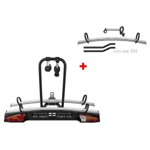 Suport biciclete Menabo Merak Tilting Plus pentru 3 biciclete cu prindere pe carligul de remorcare - Img 1