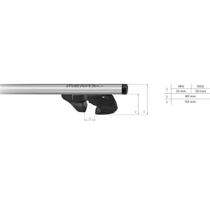 Bare transversale Menabo Jackson Silver pentru Ram 700 2014+ - Img 7