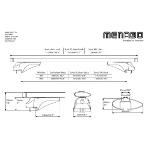 Bare transversale Menabo Sonic Silver XL pentru Audi Q7 (4L) 2005-2015 - Img 7