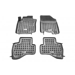 Covorase Presuri Auto Cauciuc Dedicate Citroen C1 I Facelift 2008-2014 | Peugeot 107 2005 - 2014 | Toyota AYGO I 2005 - 2014 - Img 1