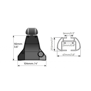 Bare transversale Menabo Omega Aluminiu pentru Ssangyong Actyon Sports, 4 usi, model 2007-2018 - Img 7