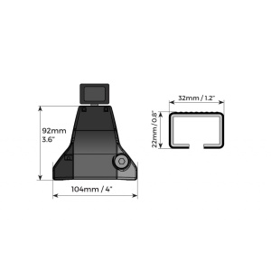 Bare transversale Menabo Omega Otel pentru Fiat Punto I, 5 usi, model 1993-1999 - Img 6