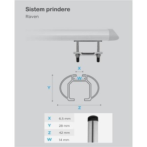 Bare transversale Menabo Raven pentru Mazda MPV 1997-1998 - Img 5