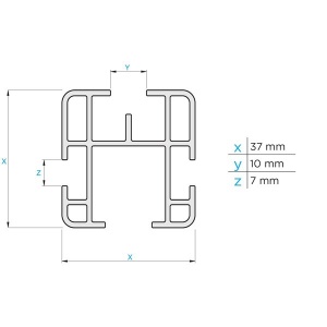 Bare transversale Mercedes Vito (W639), model 2003-2014, L1,L2,L3 - H1,H2, aluminiu, Menabo Professional - Img 6