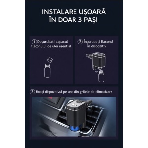 Odorizant Auto Dispenser Inteligent MB95 + 3 Rezerve Uleiuri Esentiale Naturale Incluse - Img 14