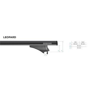 Bare transversale Menabo Leopard Black XL pentru Audi Q5 (8R) 2008-2014 - Img 8