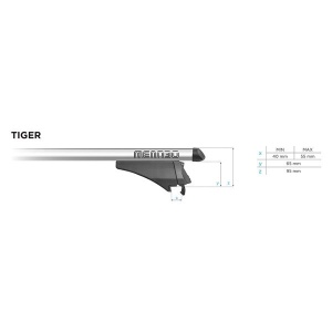 Bare transversale Menabo Tiger Silver pentru Seat Leon III (5F) X-Perience ST 2015+ - Img 12