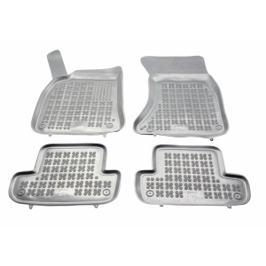 Covorase Presuri Auto Cauciuc Dedicate Gri Audi A5 I Cabrio, Coupe 2007 - 2016 - Img 1
