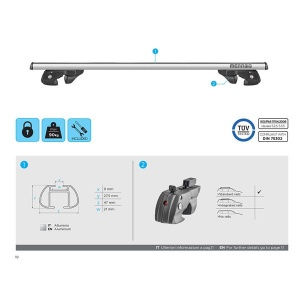 Bare transversale Menabo Sherman Silver pentru Honda Jazz / Fit (GR) Crosstar 2020+ - Img 11