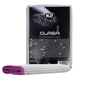 Laveta Microfibra Premium Curatare Geamuri, Suprafete din Sticla, K2 Glasa Pro - Img 7