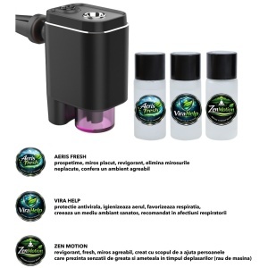 Odorizant Auto Dispenser Inteligent MB95 + 3 Rezerve Uleiuri Esentiale Naturale Incluse - Img 7