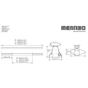 Bare transversale Menabo Omega Plus Black pentru Volkswagen T6 Multivan, model 2015+ - Img 10