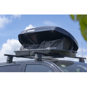 Cutie portbagaj Menabo Satellite 330 ABS Black, 141x77x34cm - Img 7