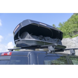 Cutie portbagaj Menabo Satellite 330 ABS Black, 141x77x34cm - Img 8