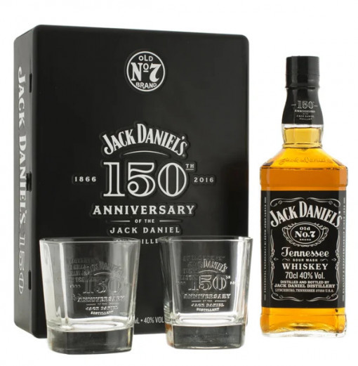 JACK DANIEL'S 2GLS TIN BOX 0.7L 40%