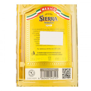 TEQUILA SIERRA REPOSADO 38% 0.7L(6) - Img 2