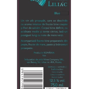 VIN LILIAC CREPUSCUL BLUE 0,75L - SGR - Img 2