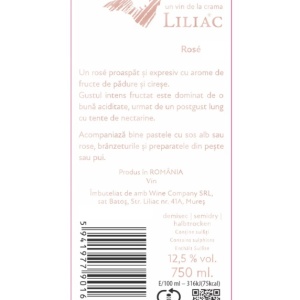 VIN LILIAC CREPUSCUL ROSE 0.75L - SGR - Img 2