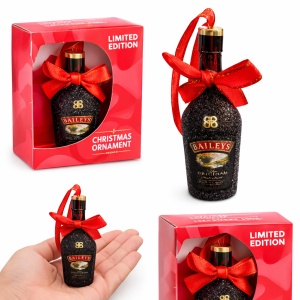 Ornament Brad Baileys Limited Edition – Glob Craciun Premium in Forma de Sticla - Img 2