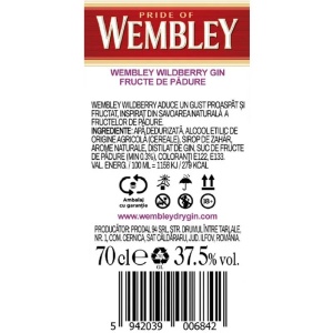 GIN WEMBLEY WILDBERRY 0.7L 40% - SGR - Img 2