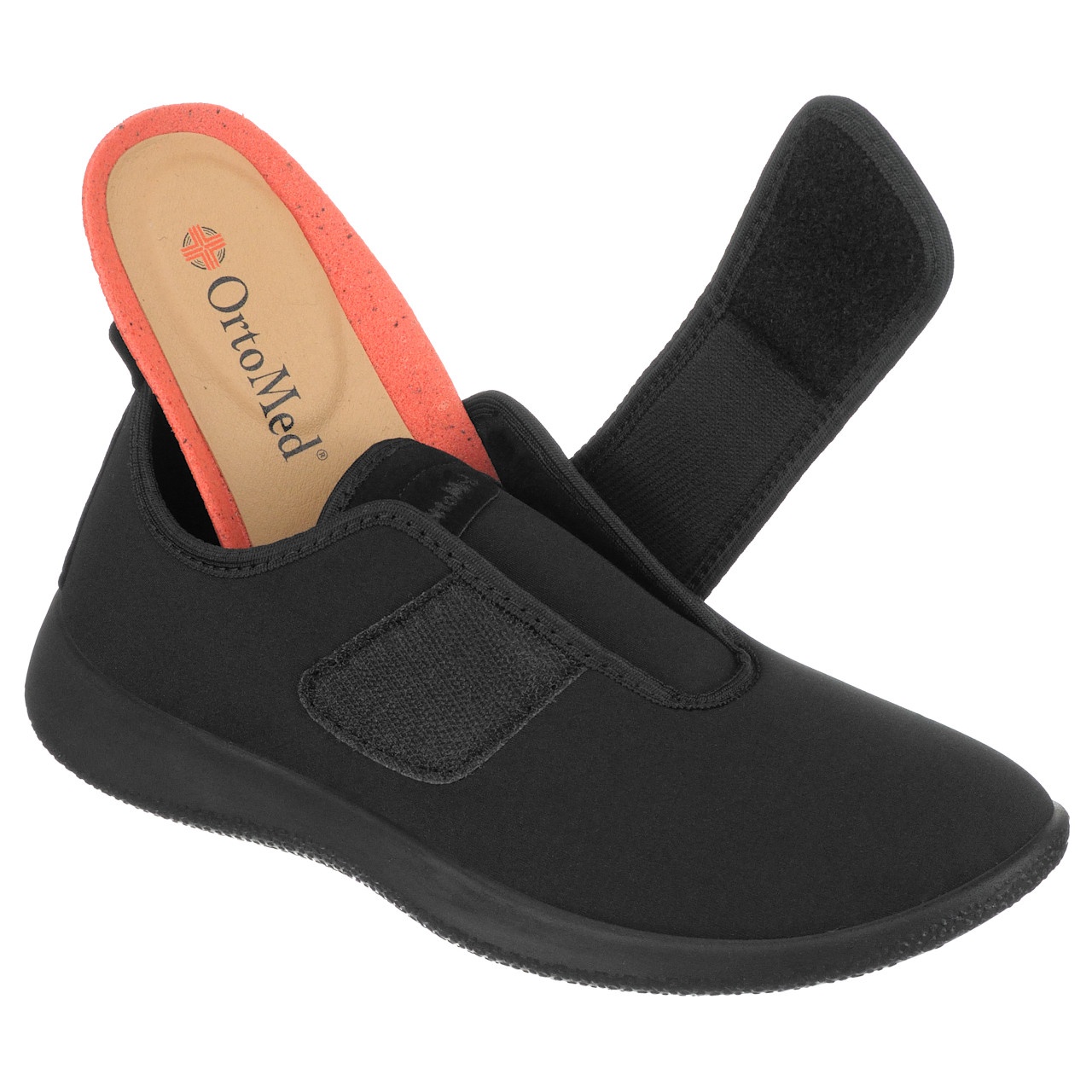 Scarpe sportive ortopediche, da Uomo, OrtoMed 5006-T77 nero