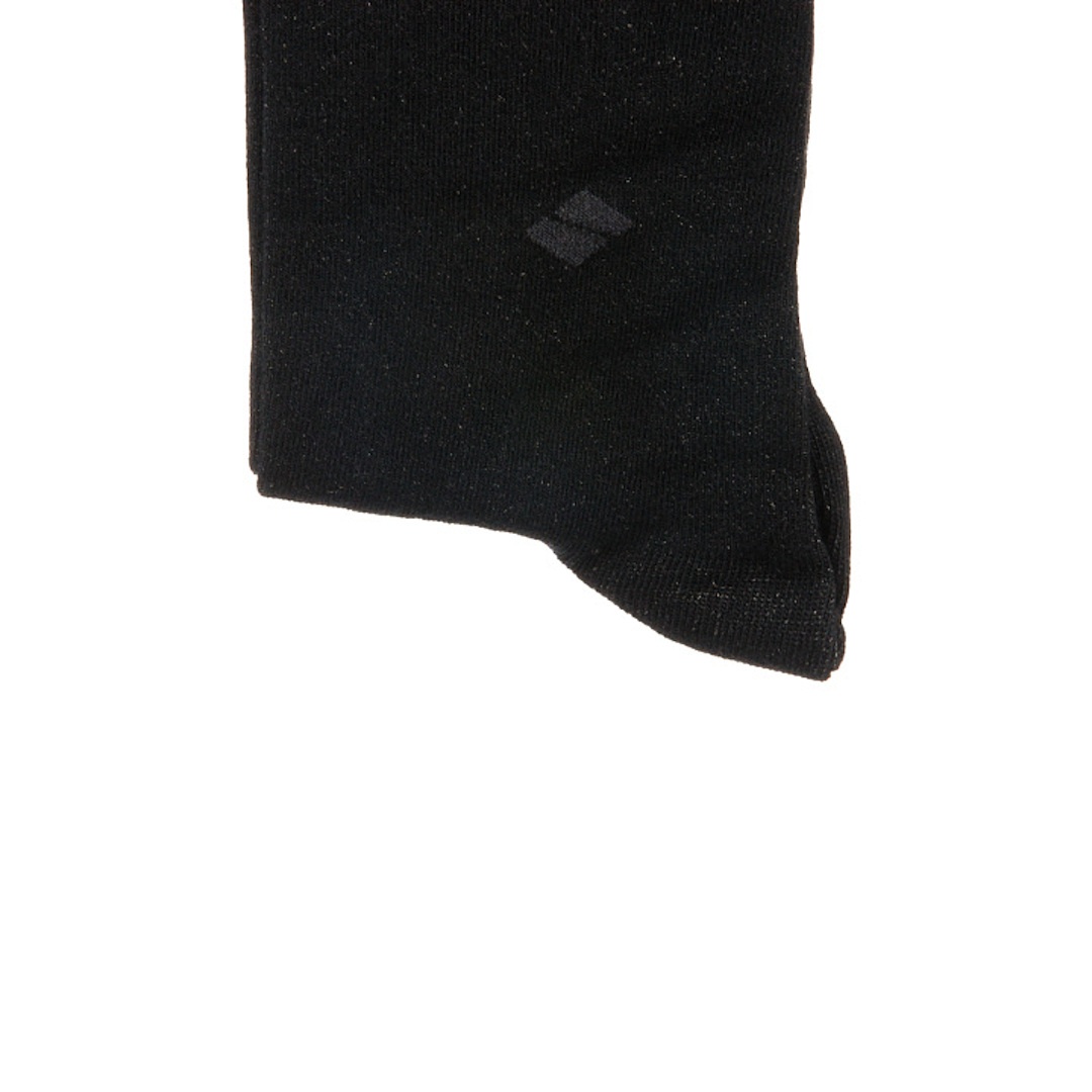 OnlyBee 6 paia di calzini da donna in bambù, non vincolanti, elastici, neri, taglie da 36 a 40, Nero con strisce multicolore, 4-8