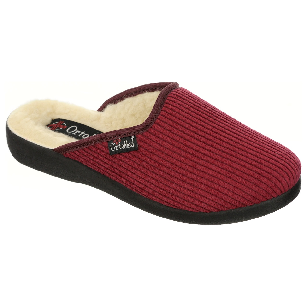 Ciabatte ortopediche invernali donna, OrtoMed 8059-T02 antracite
