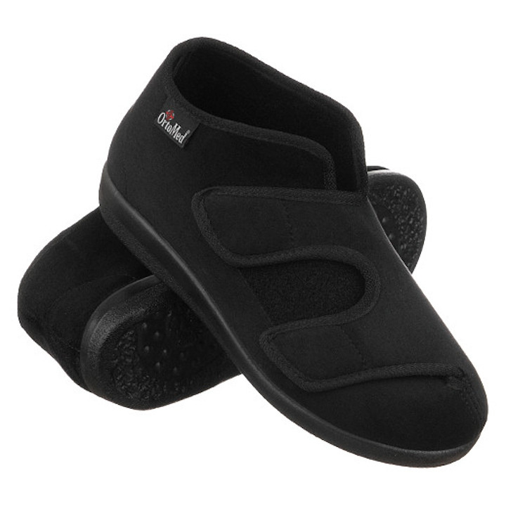 B/H Pantofole Ortopediche Regolabili Per Uomo – Scarpe Per Piedi Diabetici, Gonfi O Grassi, Suola Antiscivolo, Taglie 35-48