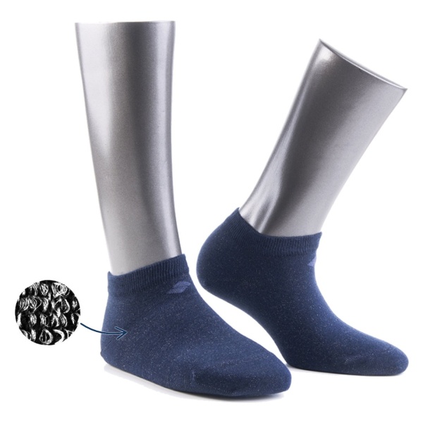Calzini con filo d'Argento puro 13% BonnySilver 413 blu scuro
