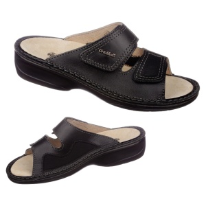 Ciabatte ortopediche, per Alluce Valgo, OrtoMed 3701-P134 nero